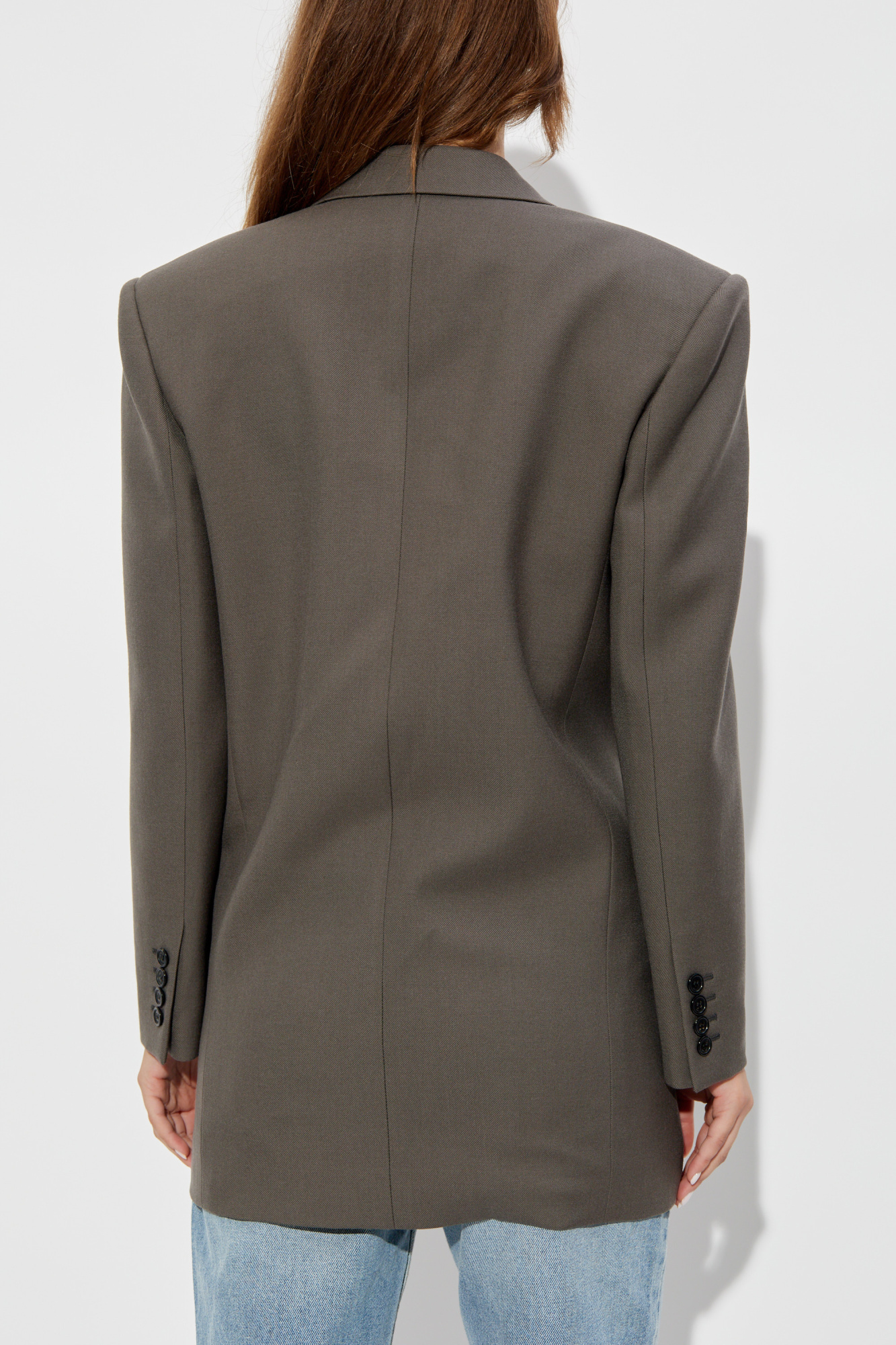Grey Double-breasted blazer Saint Laurent - Vitkac AS